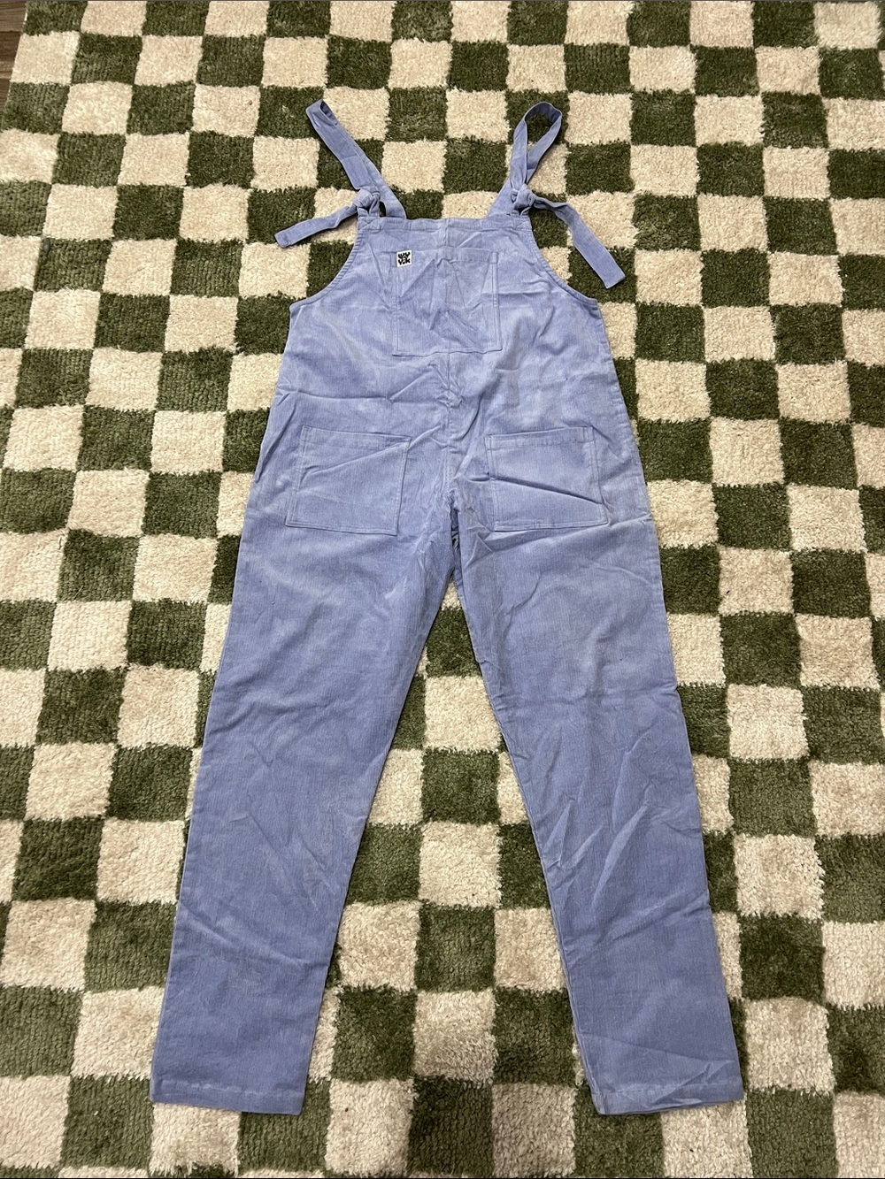 Lavender Corduroy dungarees with Front Pockets